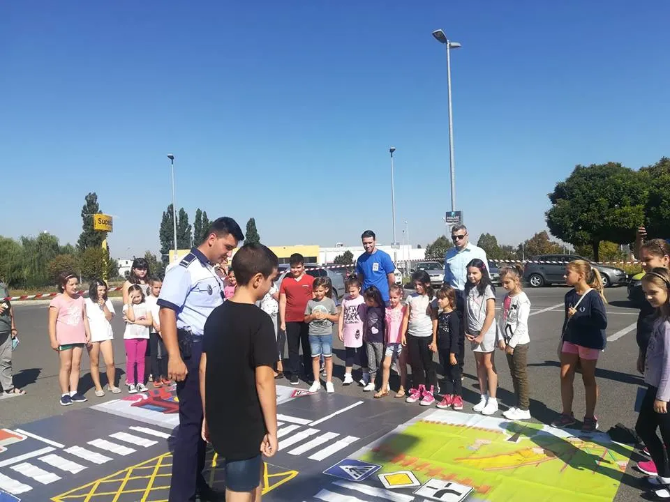 Verde la educație, pentru circulație- lecție interactivă de circulație, la Giurgiu