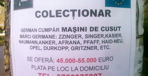 Atenție, giurgiuveni! A reapărut țeapa cu mașini de cusut! Ce vă sfătuiesc polițiștii