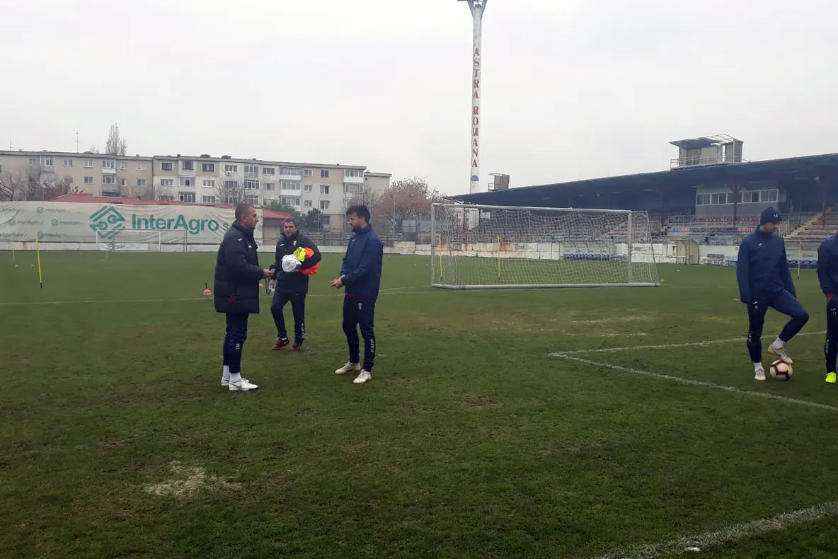 Enache a condus primul antrenament la Astra Giurgiu cu doi secunzi surpriză