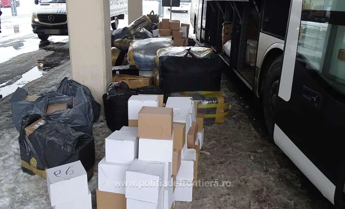 Captură semnificativă de produse contrafăcute a polițiștilor de frontieră din Giurgiu