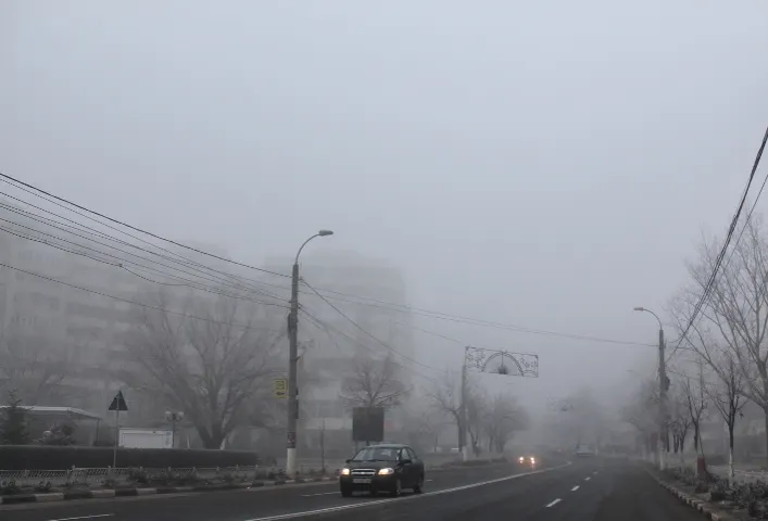 Cod galben de ceaţă pentru județul Giurgiu. Atenție cum circulați!