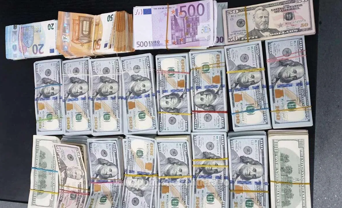 165.000 de dolari și 25.000 de euro, descoperiţi de polițiștii de frontieră giurgiuveni