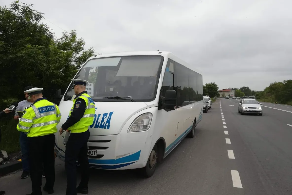 Polițiștii din Giurgiu, implicați în acțiunea Truck &amp; Bus