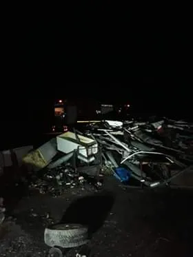 Incendiu la un depozit de deșeuri reciclabile din localitatea Ulmi