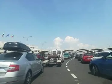 Trafic aglomerat la frontiera Giurgiu-Ruse