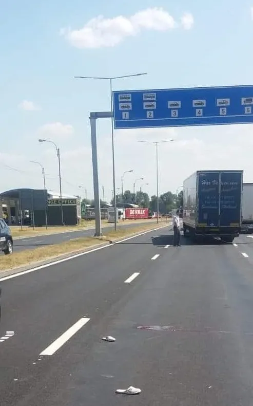 Accident rutier în zona Vămii Giurgiu. O femeie a fost rănită grav