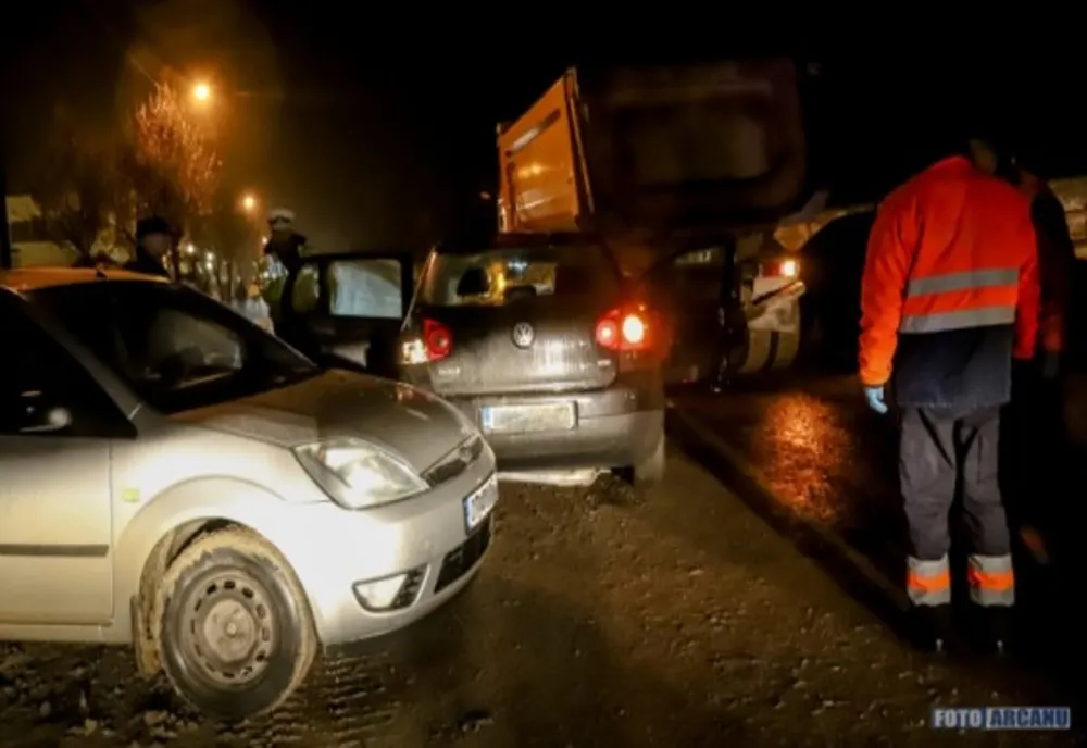 Cum s-a produs accidentul rutier de pe șos. Portului, din Giurgiu