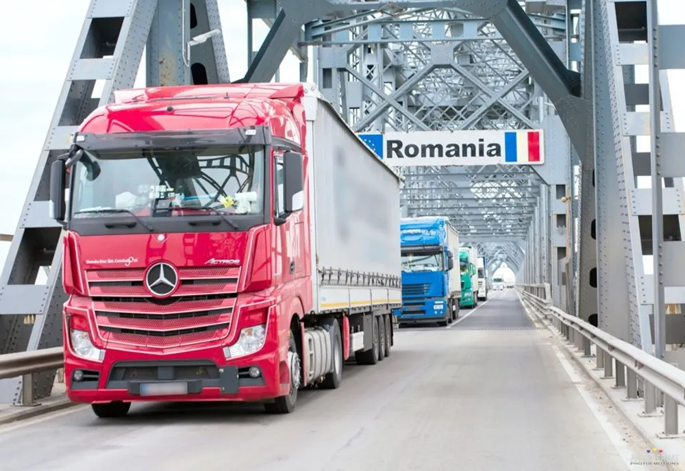 Coloană de tiruri pe 7 kilometri la intrarea în țară, dinspre Ruse-Bulgaria