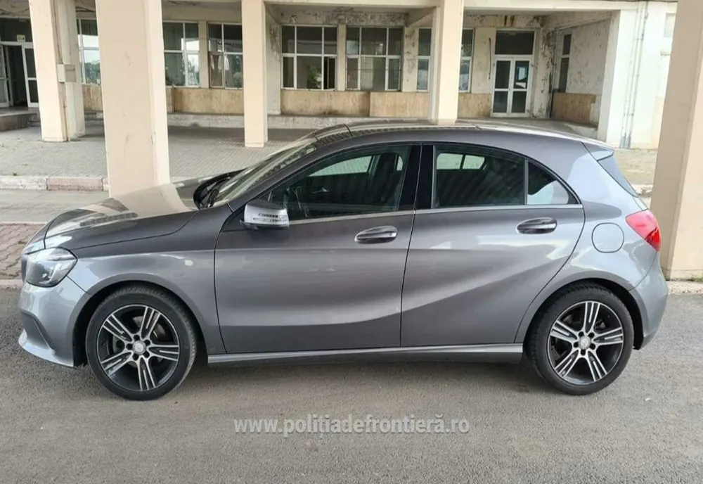 Mercedes căutat de autoritățile franceze, descoperit de poliţiştii de frontieră la Giurgiu