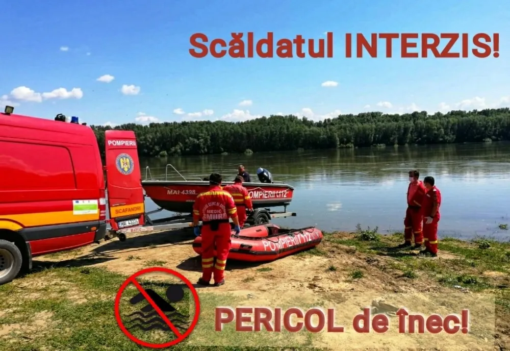 ISU Giurgiu avertizează asupra pericolului reprezentat de scăldatul în locuri neamenajate