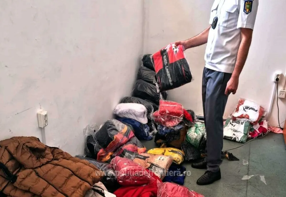 Haine, încălțăminte și parfumuri fake, cu o valoare estimativă de 150.000 de lei, confiscate la Giurgiu 