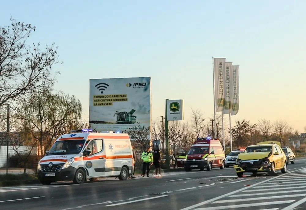 Accident rutier pe DN 5, la Bibiţa! Unul dintre conducătorii auto implicaţi nu avea permis de conducere 