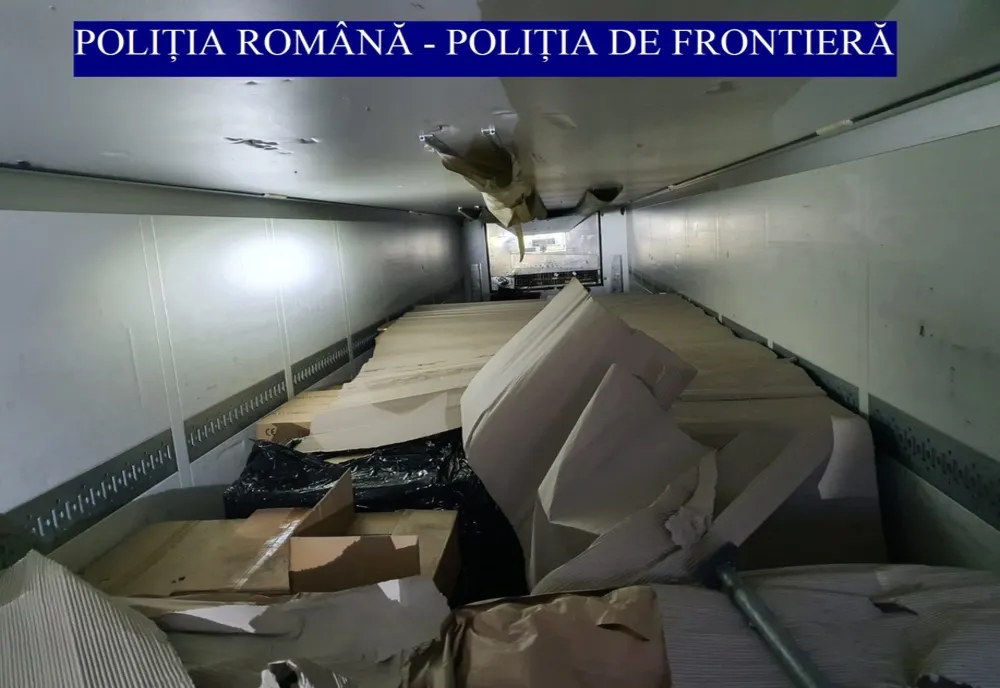 Giurgiu. 15 tone de articole pirotehnice, descoperite într-un camion - VIDEO