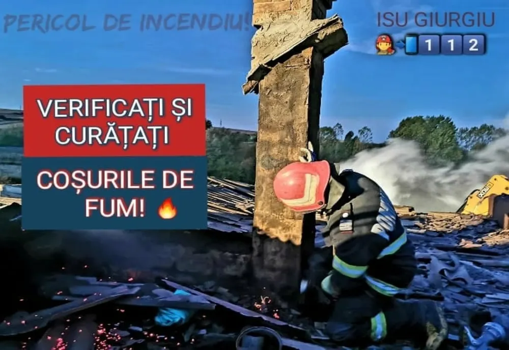 La un pas de tragedie. Le-au luat foc casele din cauza coșurilor de fum necurățate sau neizolate