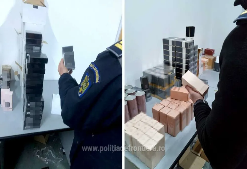 Haine, încălţăminte sport, parfumuri  şi ceasuri false, descoperite la Giurgiu!
