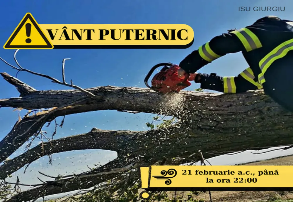 Cod galben de vânt în tot județul