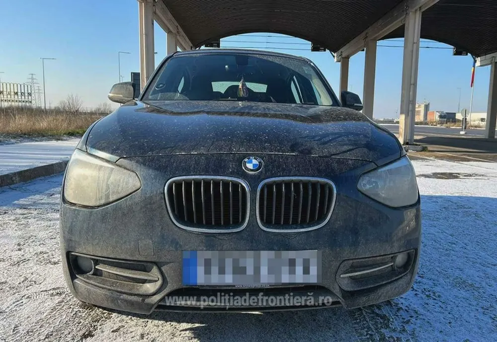 Autoturism căutat de autoritățile din Marea Britanie, descoperit în P.T.F. Giurgiu