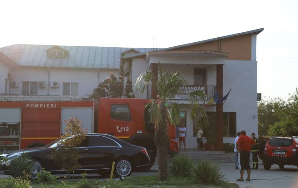 Incendiu la Restaurantul Andaluzia, din Giurgiu. Pompierii au intervenit.