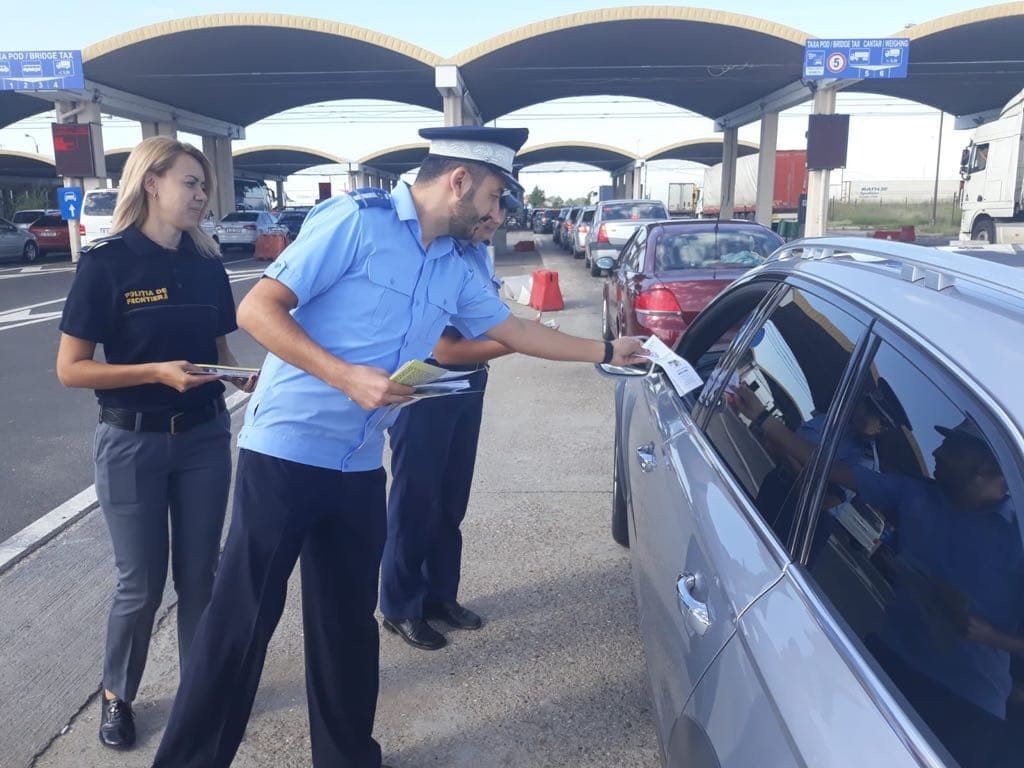 Jandarmi, polițiști și polițiști de frontieră,  acțiune în Vama Giurgiu