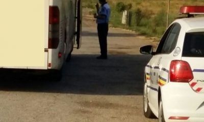 Acțiune pe DN5 Giurgiu-București. Autocar oprit în trafic de polițiști