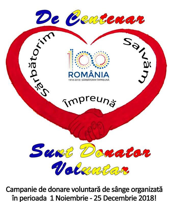 Giurgiuvenii, invitați să doneze sânge. “De Centenar, sunt donator voluntar”