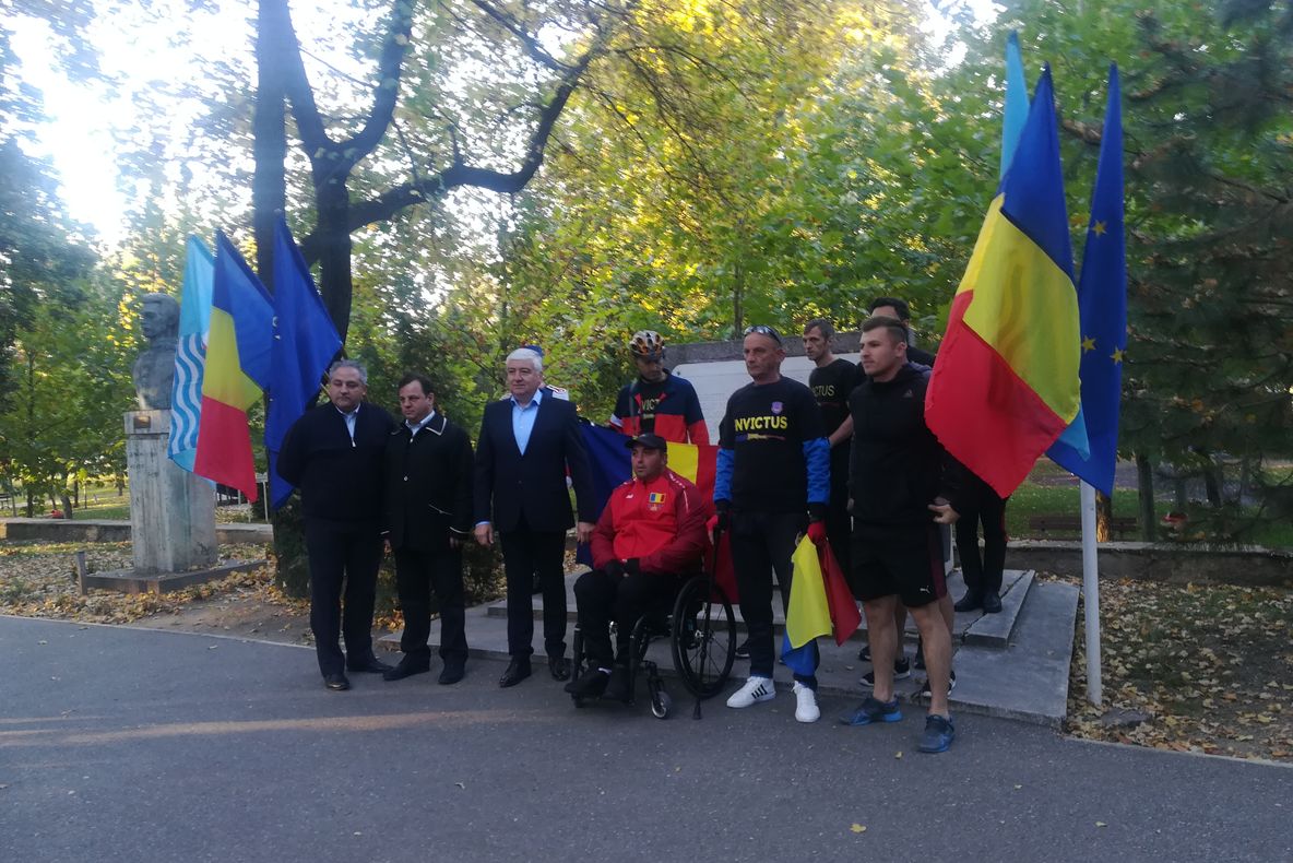 Ștafeta veteranilor, start de la Giurgiu. Militari răniți în Afganistan aleargă pentru camarazii lor