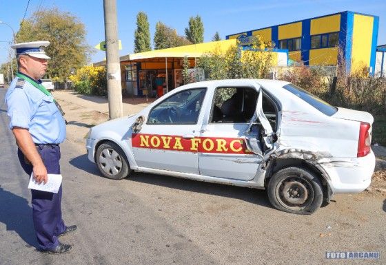 Un tir a acroșat două mașini. ”Giurgiuveanul” este implicat