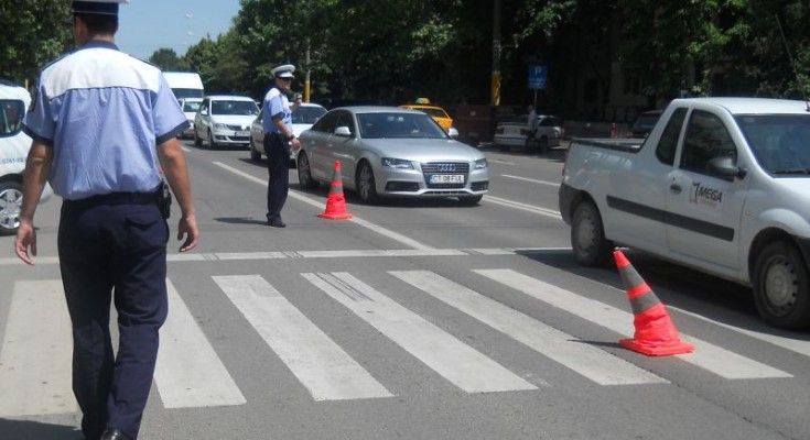 Giurgiuveancă accidentată pe trecerea de pietoni de pe Șoseaua București