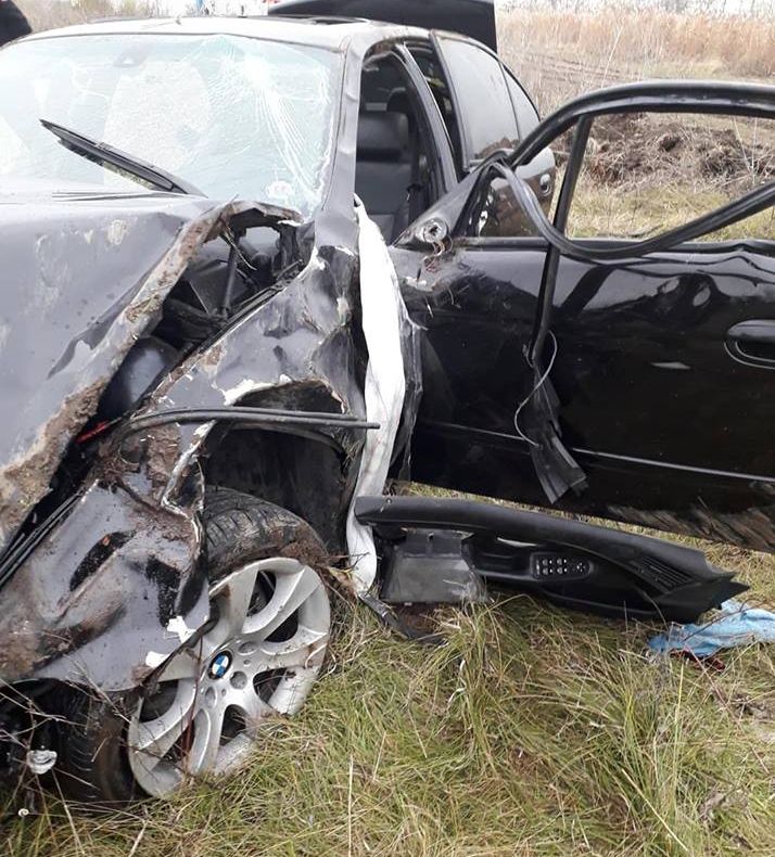Un giurgiuvean a decedat după ce s-a răsturnat cu BMW-ul