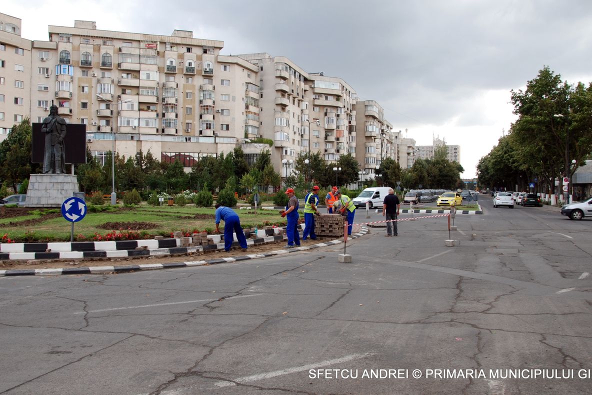 În Giurgiu, se execută mai multe lucrări edilitare. Vezi în ce fază sunt