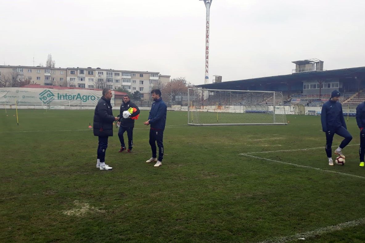 Enache a condus primul antrenament la Astra Giurgiu cu doi secunzi surpriză
