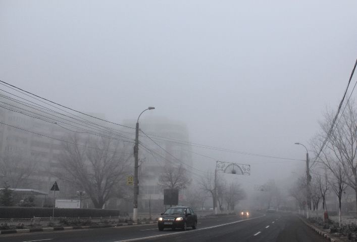 Cod galben de ceaţă pentru județul Giurgiu. Atenție cum circulați!