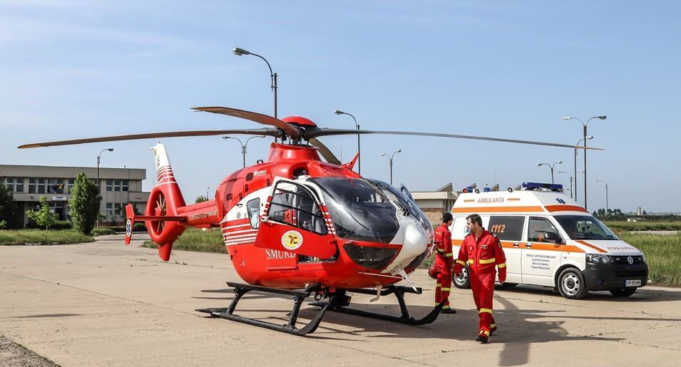 Un copil instituționalizat a fost salvat cu elicopterul SMURD