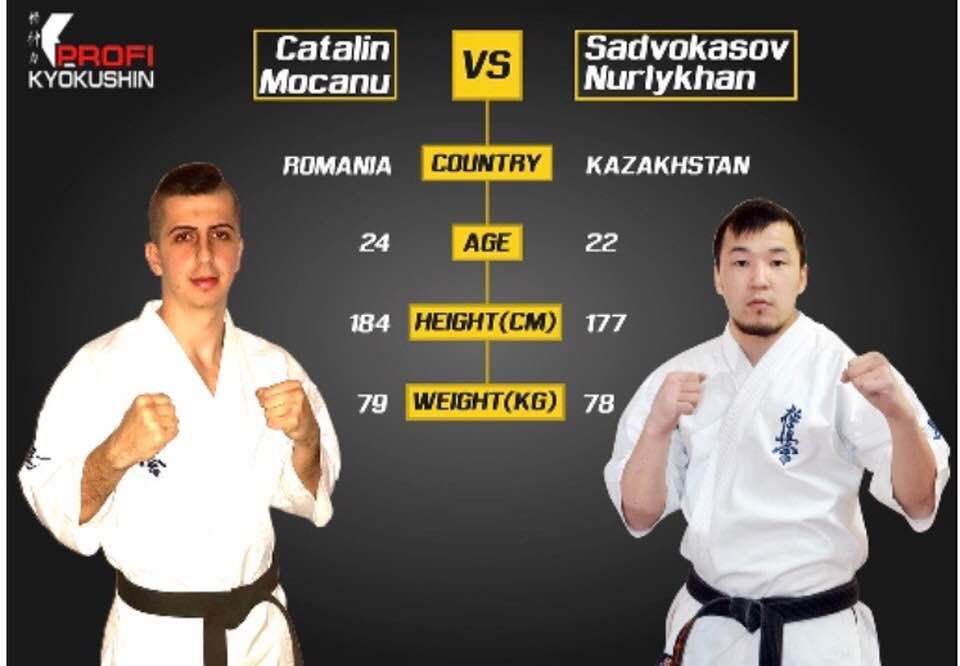 Luptătorul de karate Cătălin Mocanu, la Cupa Internațională a Federației de Karate Kyokushin, de la Moscova