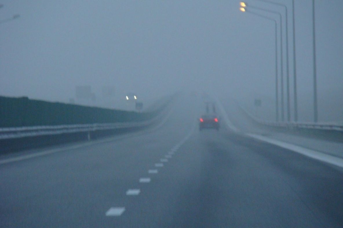 Cod galben de ceață în mai multe localități din județul Giurgiu