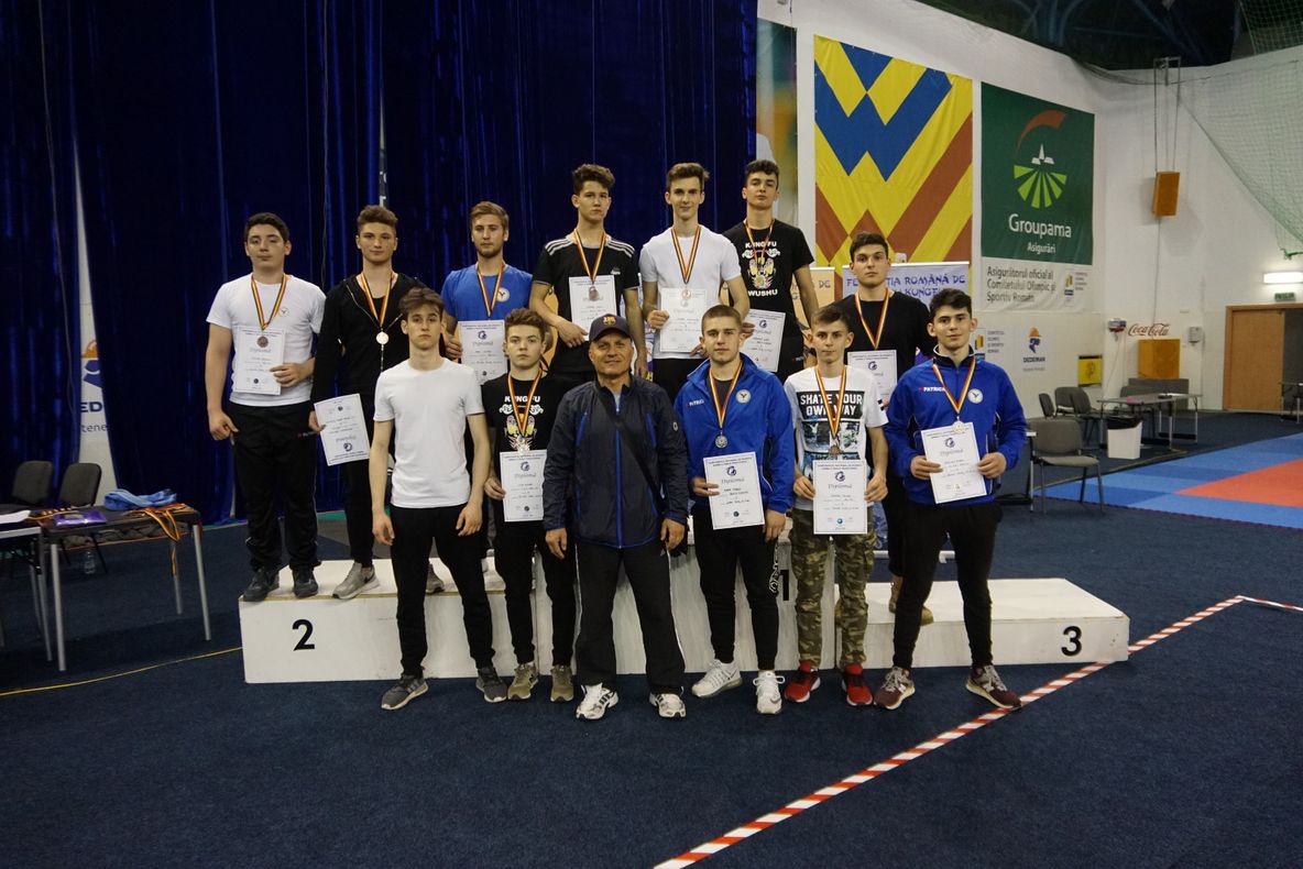 Sportivii de la CS Aquila Giurgiu, medalii pe bandă rulantă, la Campionatul Național de Wusu KungFu