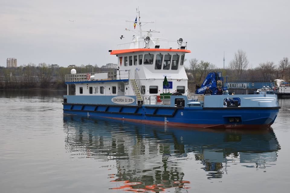 În Portul Giurgiu va fi inaugurată astăzi o navă de semnalizare pe Dunăre