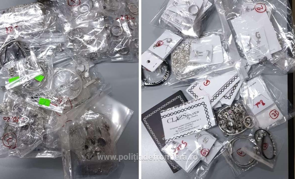 Aproape un kilogram și jumătate de bijuterii din argint, descoperite la Giurgiu