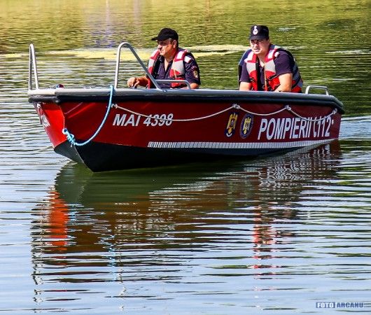 Bătrână din Giurgiu, salvată de la înec de pompieri