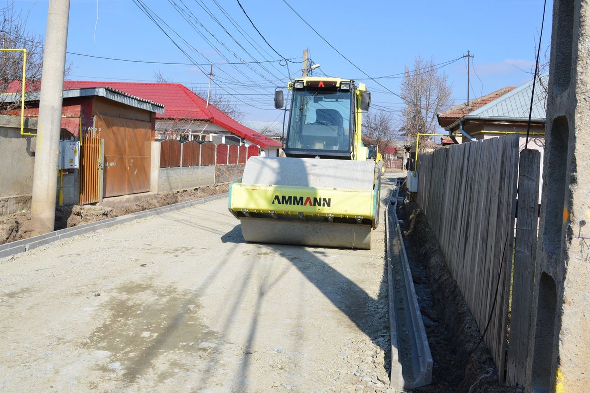 Străzi modernizate în Giurgiu cu fonduri de la bugetul local