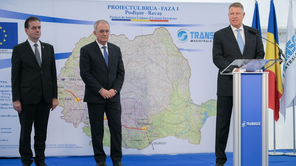 Preşedintele Klaus Iohannis a inaugurat staţia de comprimare gaze naturale Podişor, din judeţul Giurgiu