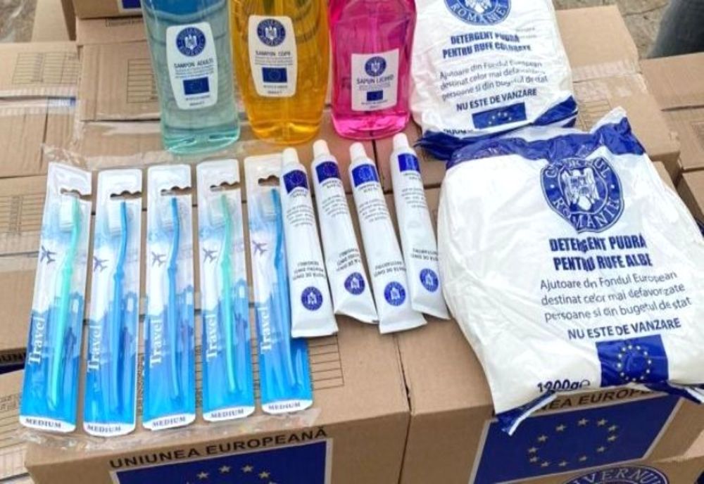 Începe distribuirea în Giurgiu a produselor de igienă de la UE