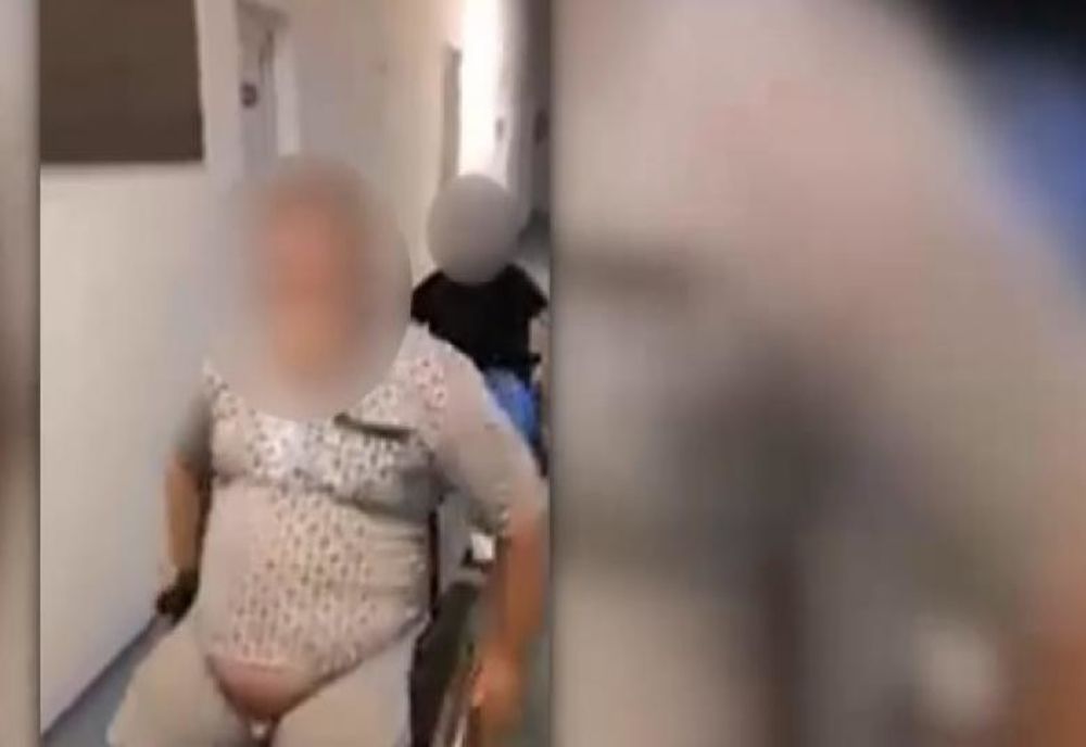 Pacienți infectați cu COVID-19 s-au luat la întrecere cu cărucioarele în Spitalul Județean Giurgiu