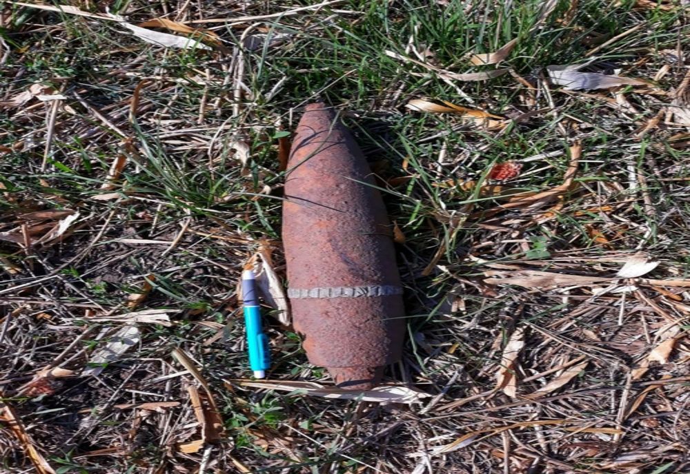 Muniție neexplodată, în localitatea Băneasa  