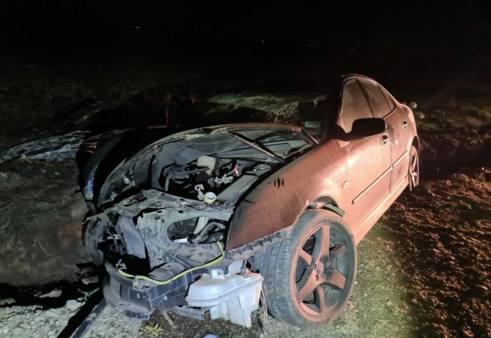 Accident rutier în județul Giurgiu. Două persoane au fost rănite