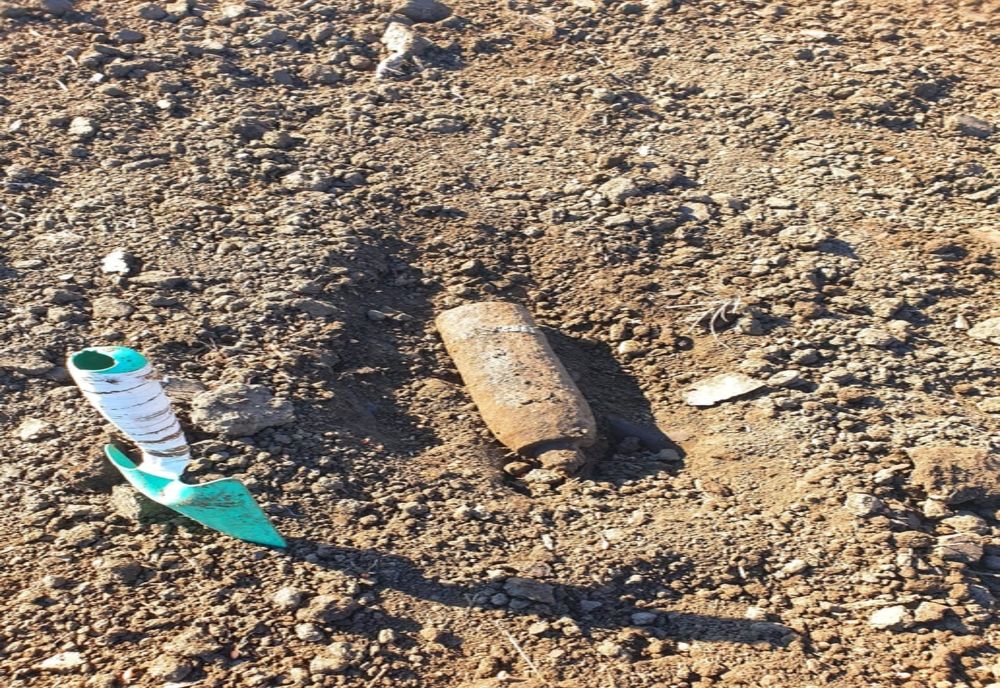 Proiectile explozive găsite pe un câmp din Băneasa