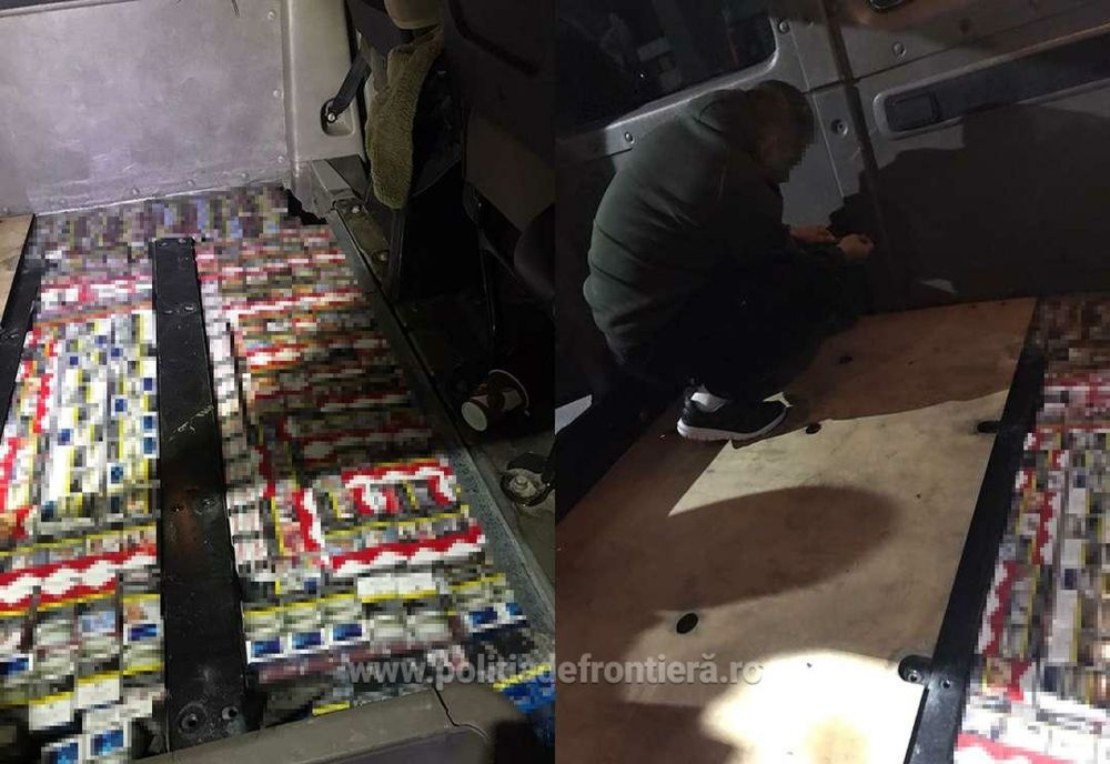 Ce au descoperit polițiștii de frontieră din Giurgiu în podeaua unui microbuz condus de un bulgar