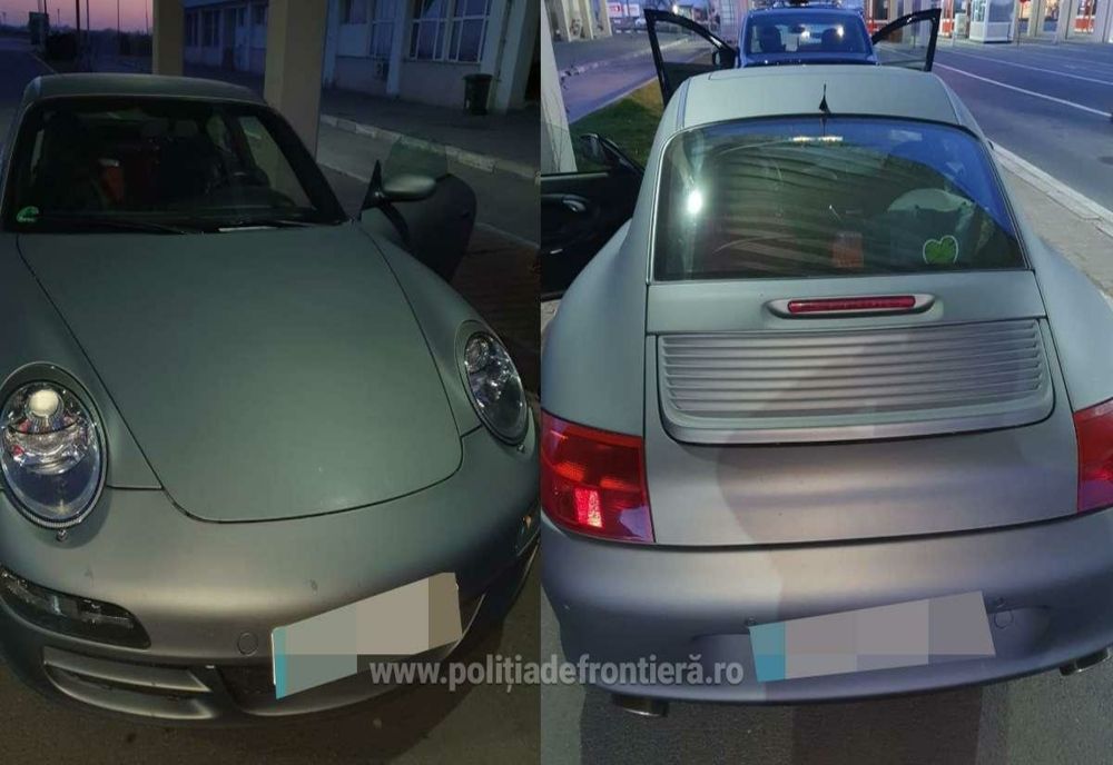 Autoturism marca Porsche, căutat de autoritățile germane, descoperit de poliţiştii de frontieră la Giurgiu