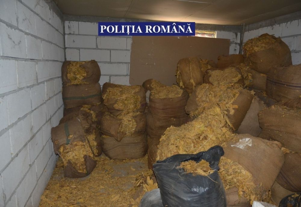 Peste 5.600 kilograme de tutun confiscate de polițiștii giurgiuveni în urma unor percheziții