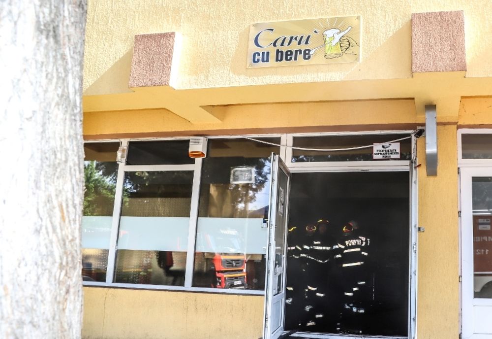 Incendiu la “Caru’ cu bere”, din municipiul Giurgiu! 